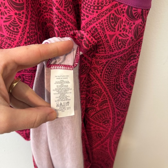 prAna Quinn Dress Magenta Mandala Print Cross Back Shelf Bra Womens Small - Picture 4 of 5